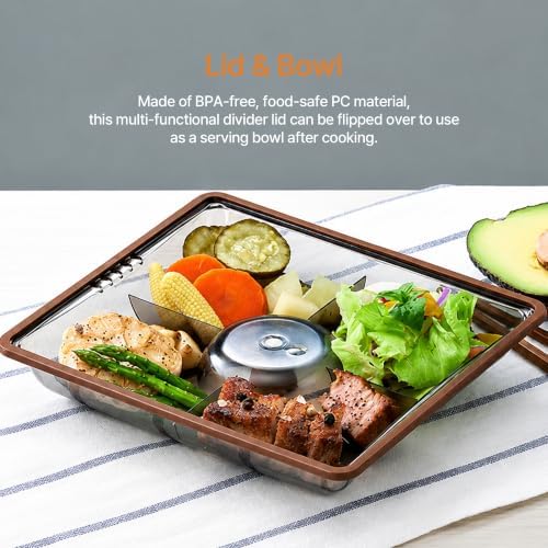 Kovea Guibada Mini Portable Gas Stove KGG-1805EM, All-in-One Camping Cookware with Grill Pan, Pot Support, and Versatile Serving Lid