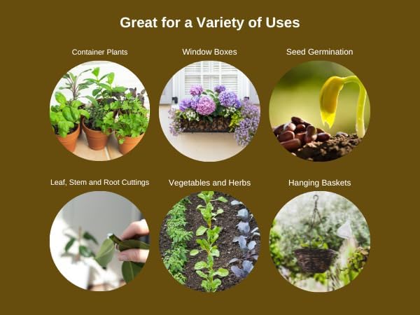 Fertilome Seed & Cutting Potting Mix, Potting Soil for All Plants, Cuttings, Seedlings and Seeds (16 QT, 5 LB)