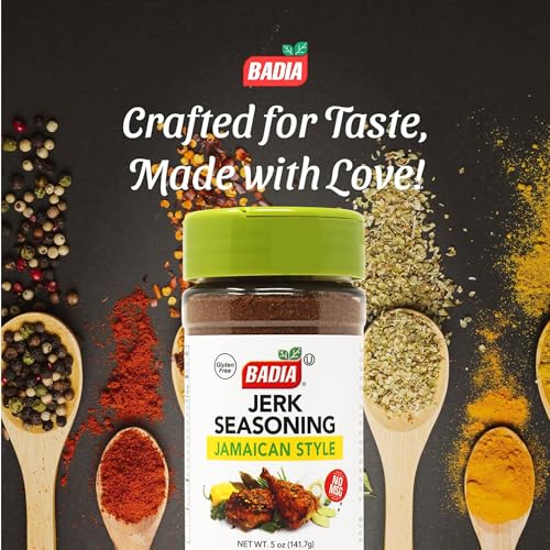 Badia Jerk Seasoning Jamaican Style, 24 oz – Caribbean Spice Blend | Bold Caribbean-inspired seasoning for chicken, pork, seafood, vegetables, grilling, roasting, and dry rub recipes