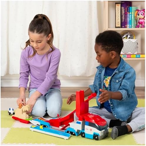 PAW Patrol Launch’N Haul PAW Patroller 2-in-1 Transforming Track Set | Transforming Team Vehicle, Action-Packed Track Set