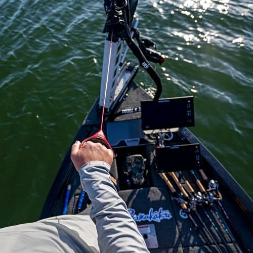 T-H Marine G-Force Heavy-Duty Trolling Motor Replacement Handle, Cushioned Grip, Lift & Release Cord with Nylon Jacketed Stainless Steel Cable - Red