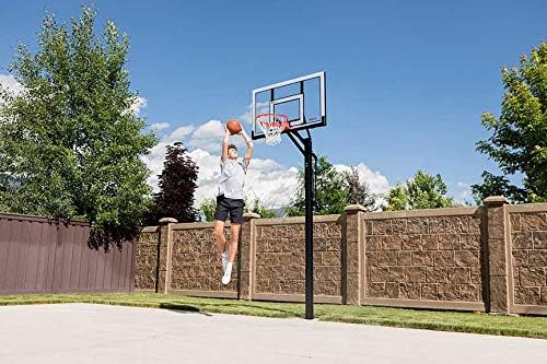 Lifetime Adjustable In-Ground Basketball Hoop, Power Lift Height Adjustment 7.5-10 Ft, 54-Inch Acrylic Backboard, Slam-It Pro Rim, Steel-Framed