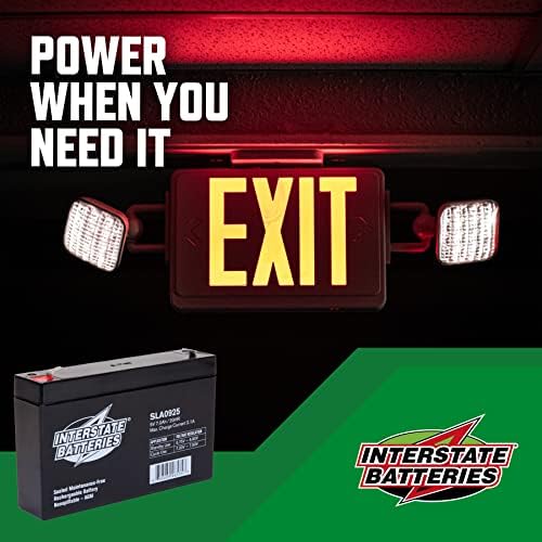 Interstate Batteries SLA Battery 6V 7Ah AGM VRLA (F1 Terminal) SLA0925