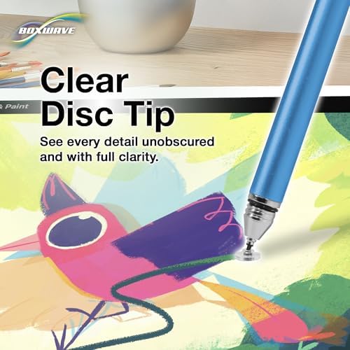 BoxWave Stylus Pen Compatible with Arcade1Up Infinity Game Board (18 in) - FineTouch Capacitive Stylus, Super Precise Stylus Pen - Lunar Blue