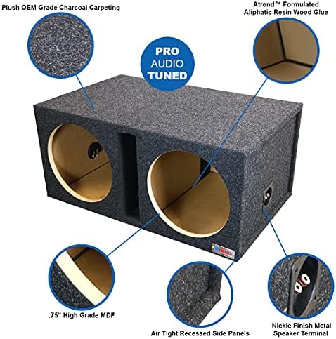 Atrend 15DQV 15” Dual Vented Subwoofer/Speaker Enclosure Made in USA,15DQV