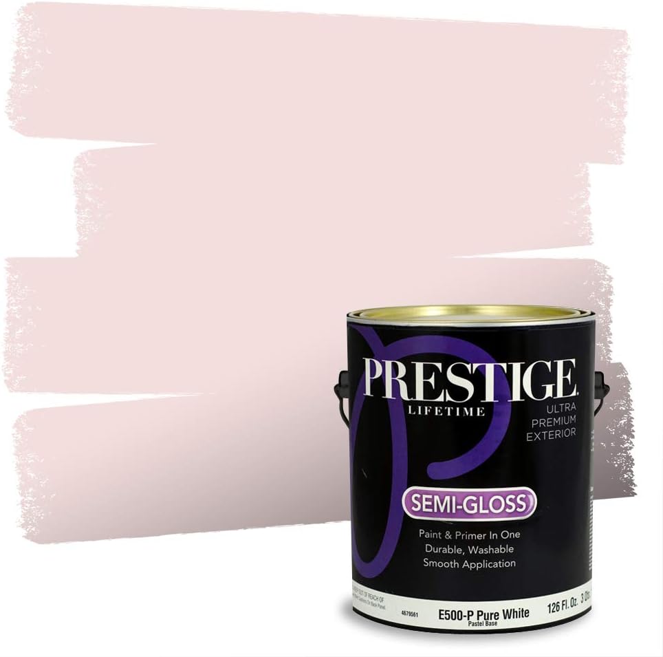 PRESTIGE Paints Exterior Paint and Primer In One, 1-Gallon, Satin, Comparable Match of Sherwin Williams* Grenadine*