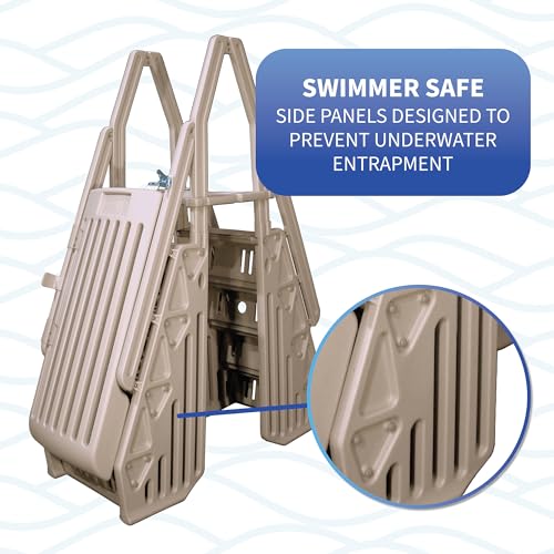 Blue Wave Neptune A-Frame Entry System for Above Ground Pools - Taupe
