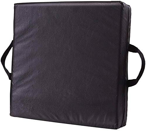 DMI Comfort Seat Cushion for Soft and Firm Support on Wheelchairs, Office Chairs, Dining Chairs and Stadium Seats, Standard Foam, 16 x 16 x 4, Black