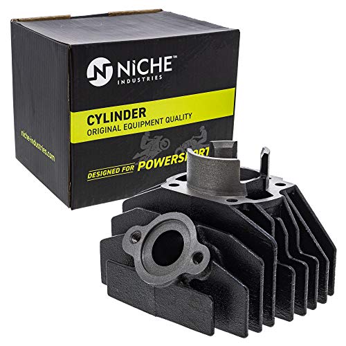 NICHE 80cc Piston Cylinder Head Top End Kit for Yamaha 21W-11111-00-00 | For Yamaha, Fits 1983-2006 PW80, 1986-1990 BW80 Motorcycles