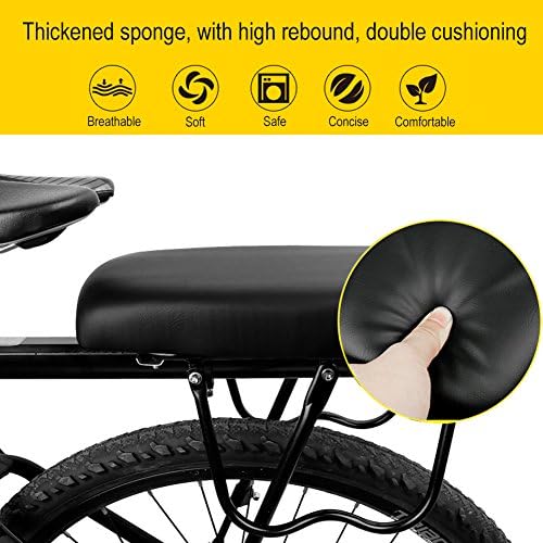 TOPCABIN Bicycle Manned Cushion Mountain Bike Back Shelf Seat Cushion Manned Comfortable Saddle Children Back Seat
