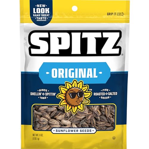 Spitz Sunflower Seeds, Salted, 6 Ounce (Pack of 9)