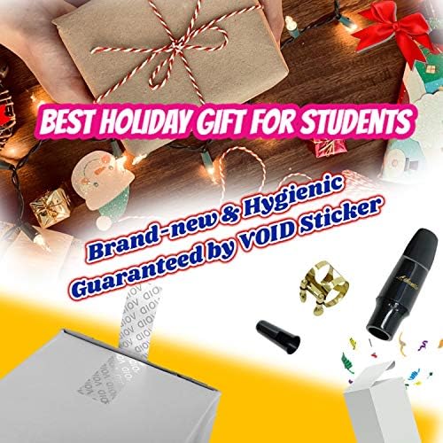 Libretto Tenor Saxophone Mouthpiece Kit, Giftable Standard Mouthpiece Set: ABS 5C Mouthpiece, Plastic Cap