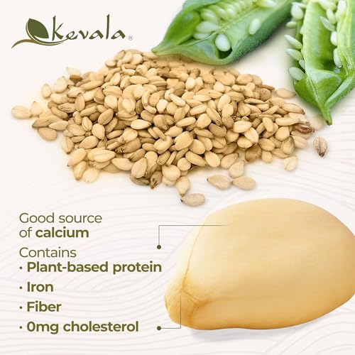 Kevala Organic Toasted Sesame Seeds (Unhulled) - 1 lb, Hummus Ingredient | 16 oz, Nutritious Addition to Gluten Free Snacks