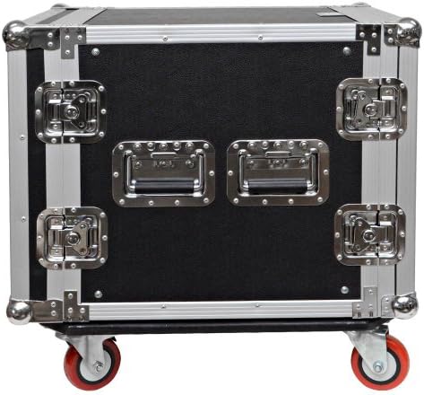 Seismic Audio - 10 SPACE RACK CASE Amp Effect Mixer PA/DJ - Wheel/Casters