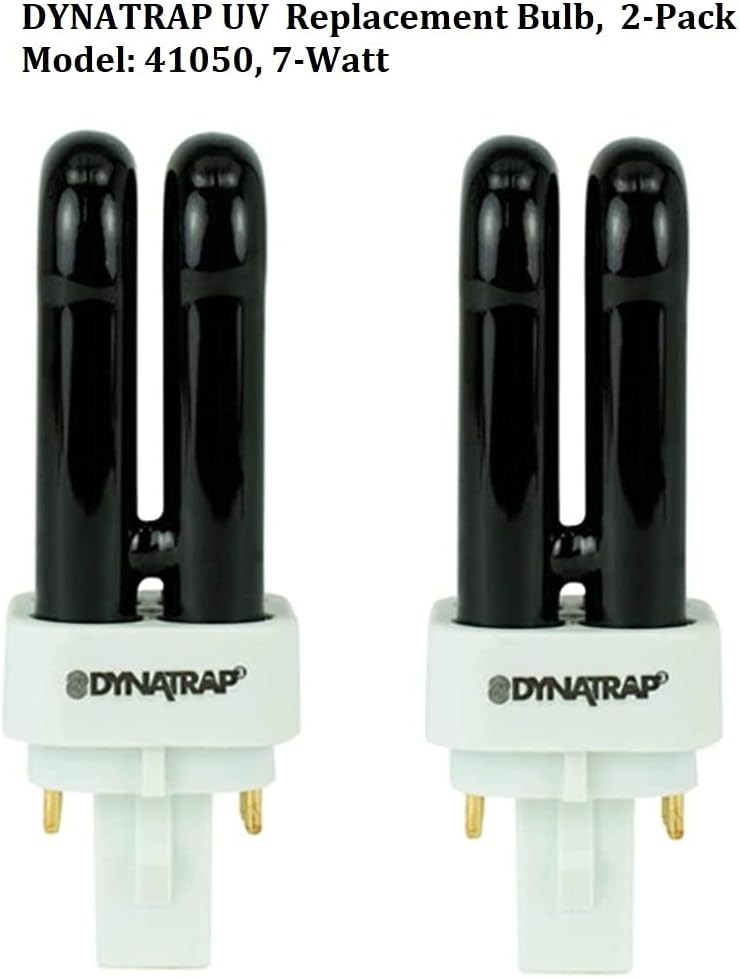 DynaTrap 41050 Replacement UV Bulbs for DT250IN, DT1100, DT1210 Insect Traps (Pack of 2, Total of 2 Bulbs)