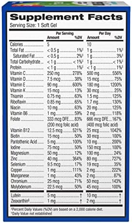 PreserVision AREDS 2 + Multivitamin, #1 Eye Doctor Recommended Brand, 2-in-1 Eye Vitamin with Lutein, Zeaxanthin, Zinc, and Vitamin C, D & E, 100 Softgels