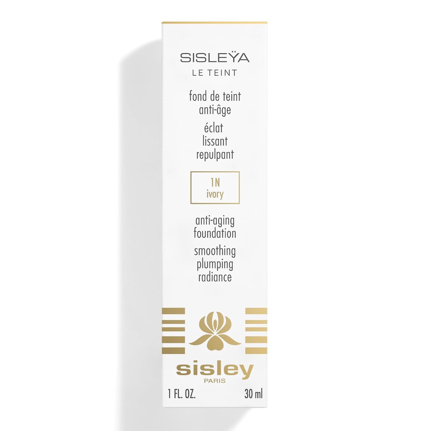 Sisley Paris Sisleya Le Teint, OW Porcelaine - 30 mL - Anti-Aging, Oil-Free Fluid Foundation for Radiance & Smoothing - All Skin Types - Non-Comedogenic
