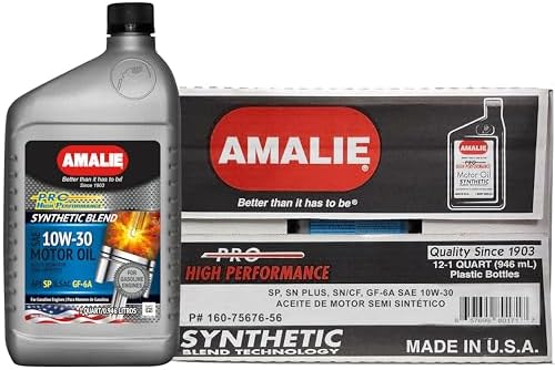 Pro High Performance Synthetic Blend 15W-50 Motor Oil (160-75636-56) 1 Quart Bottle, Pack of 12 | Made in USA