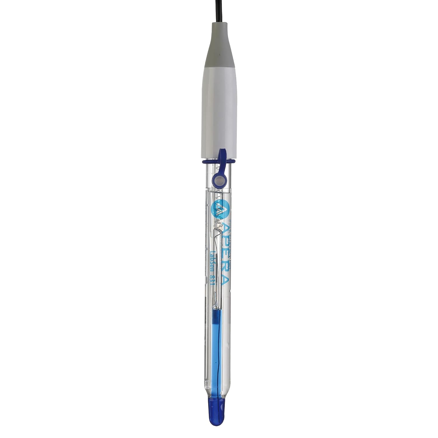 Apera Instruments LabSen 841 Glass-Body pH Electrode for Strong Base Solutions, Impact-Resistant Sensor, BNC Connector