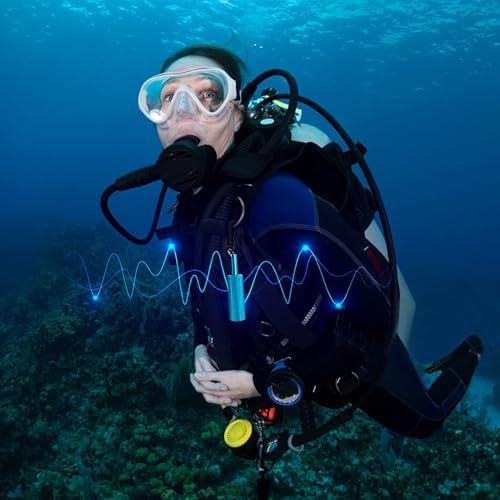 Scuba Rattle Stick Diving Safety Tank Signal Bell Shaker with Clip, Loud Underwater Sound Compact Design