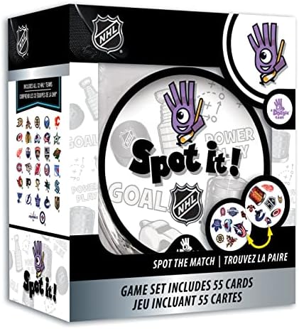 Masterpieces NHL Unisex-Teen Spot It! Card Game