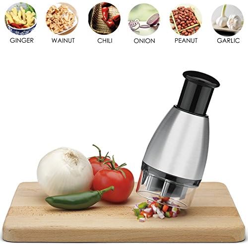 Best Utensils Premium Stainless Steel Chopper And Dicer Chop Veggies Herbs And Nuts With Ease Black