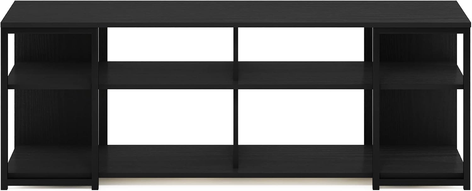 Furinno Fowler Multipurpose TV Stand Bookshelves, French Oak Grey