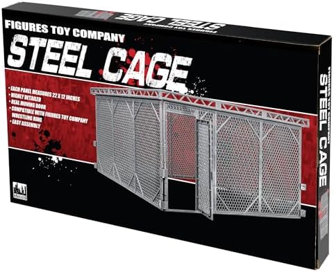 Figures Toy Company Steel Cage Playset Wrestling Rings