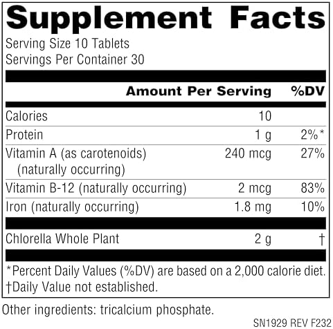 Source Naturals Yaeyama Chlorella, Freshwater Green Superfood*- 200 mg - 300 Tablets