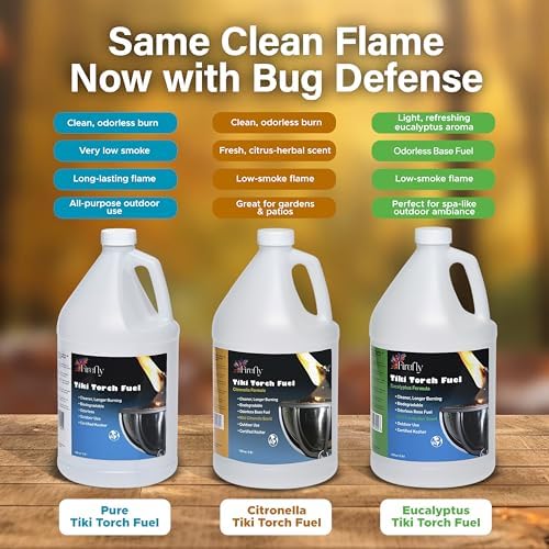 Firefly Eucalyptus Formula - Tiki Torch Fuel - Clean Burn, 1 Gallon