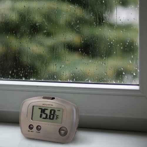 AcuRite 00888A3 Indoor/Outdoor Digital Thermometer,Silver,Small