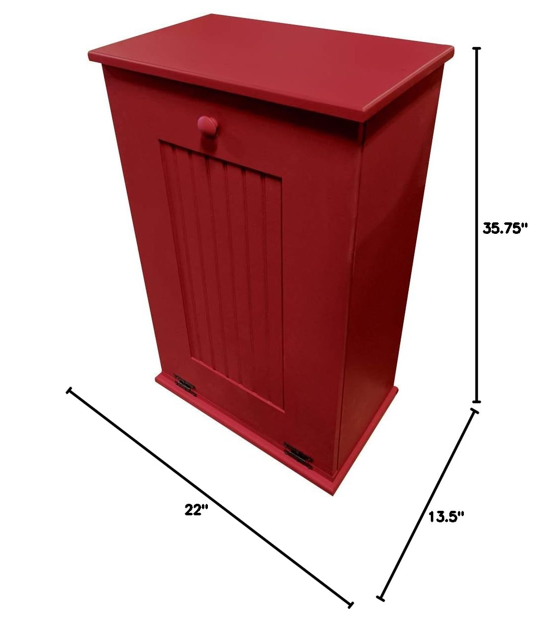 Sawdust City Tilt-Out Wooden Trash Bin Holder (Old - Black)