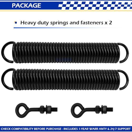 10.82" WARN 71494 Powersports ATV Heavy Duty Snow Plow Trip Spring, Black Compatible with WARN Plow Blades