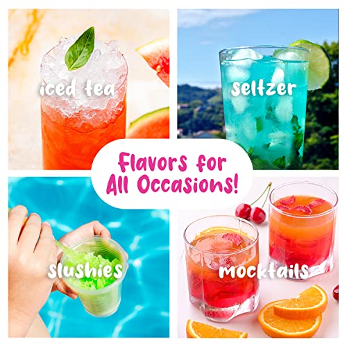 Hawaiian Shaved Ice Syrup Pint 3-pack, Sour Cherry, Sour Grape, & Sour Blue Raspberry, For Slushies, Italian Soda, Seltzers, Popsicles