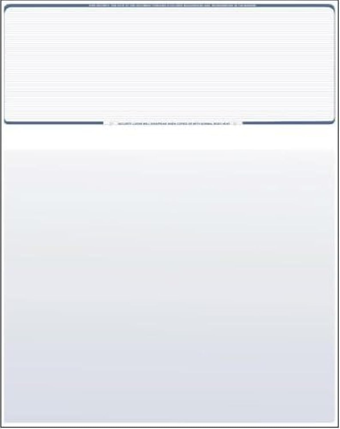 Compuchecks Blank Check Paper 500 Pack, Check on Top, QuickBooks Compatible | Blue Diamond High Security Computer Business Checks, Voucher on Bottom, 8.5x11, Works with Laser & Inkjet Printers, USA Made