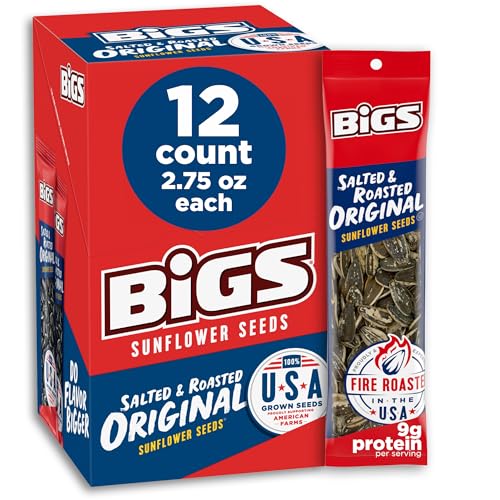 BIGS Sunflower Seeds, Salted & Roasted Original Flavor, 2.75 oz. (12-pk)