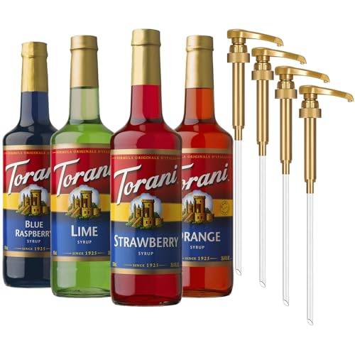Torani Syrup Variety Pack, Soda Flavors, 25.4 Ounces (Set of 4)