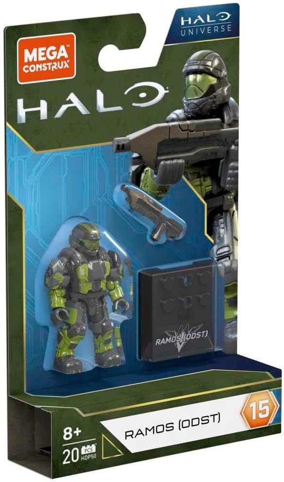 Mega Construx Halo Ramos ODST Action Figure Building Set, 3 Pieces, Ages 8+