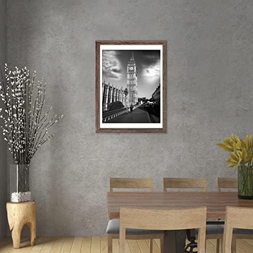 12x12 Picture Frame Matted to Fit Photos 8x8 or 12 x 12 Pictures Without Mat, 12 by 12 Square Solid Wood Black Picture Frames for Wall Mounting