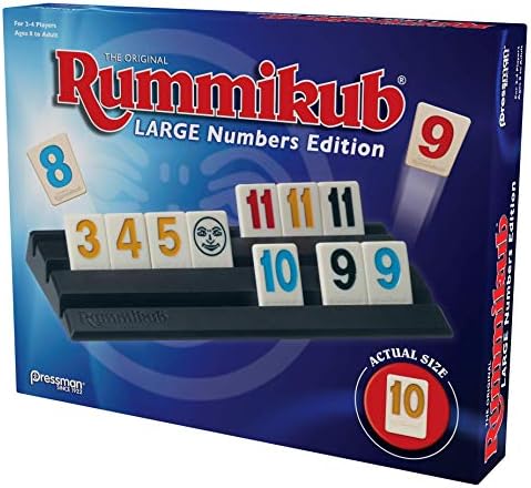 Pressman Rummikub Large Numbers Edition - The Original Rummy Tile Game