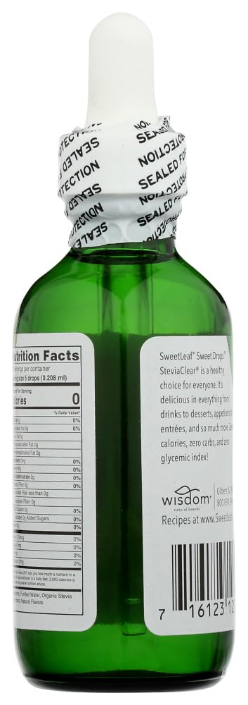 Wisdom Natural SweetLeaf Stevia Clear Liquid -- 2 fl oz (1 Bottle)