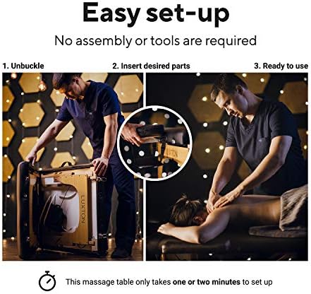 Memory Foam Massage Table Premium Portable Foldable Massage Bed Height Adjustable 72 Inches Long 27 Inches Wide Home Salon Spa Bed Tattoo Table with