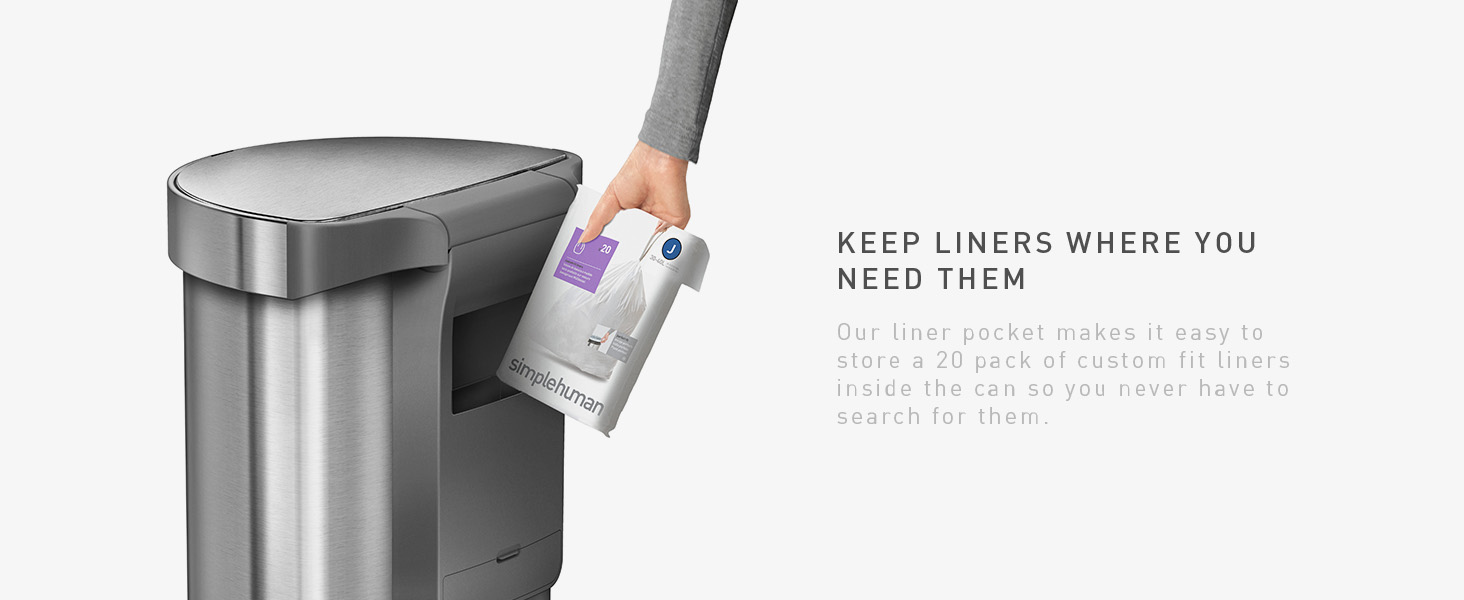 Keep Liners Where You Need Them | Our liner pocket makes it easy to store our custom fit liners