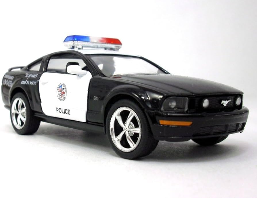 KiNSMART - 2006 Ford Mustang GT 1:38 Scale 5" Die Cast Metal Model Toy Car (Police)