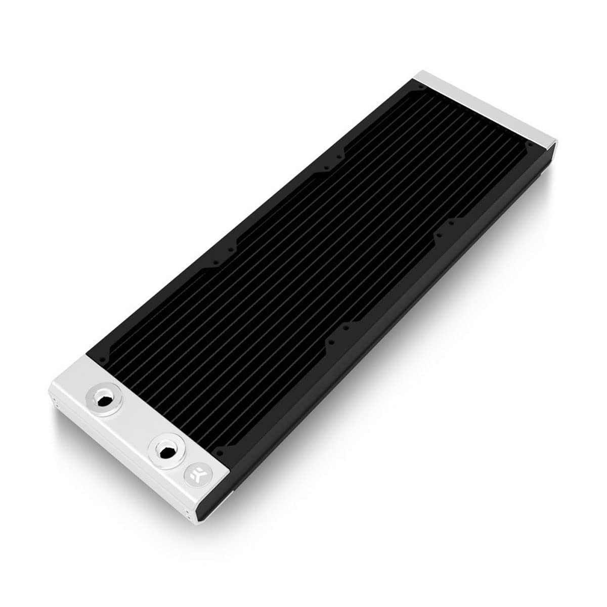 EKWB EK-Quantum Surface S360, Black, 360mm PC Radiator, 30mm Thick, 3 x 120mm Fan Mounts, 2X G1/4" Ports for Custom PC Water Cooling