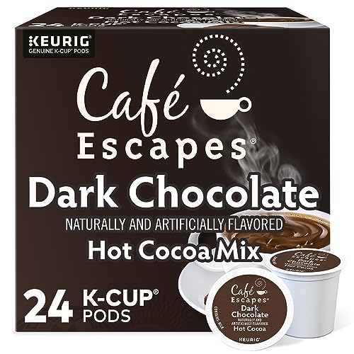 Café Escapes Milk Chocolate Hot Cocoa Keurig Single-Serve K-Cup Pods, 24 Count