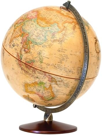 Replogle Illuminated World Globe with Stand, 12 Inch diamteter light up globe with 3-D Raised Relief Texture. Perfect for Children And Kid's Classroom and home Decor, Made In USA