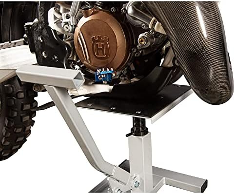 Tusk Adjustable Dirt Bike Motorcycle Lift Stand – Height Adjustable Maintenance Stand for Off-Road and Motocross Service