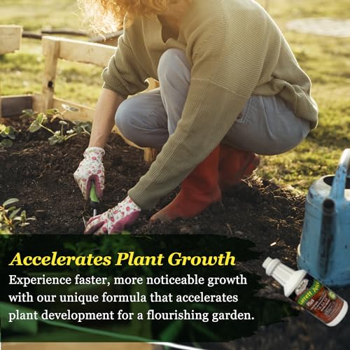 Medina Garrett Juice Plus Liquid Fertilizer, Houseplants & Garden - 1 Qt | Foliar Spray & Soil Drench | Vegetables, Flowers, Lawns & Trees | Seaweed & Fish Hydrolysate | Feed Every 1-2 Weeks