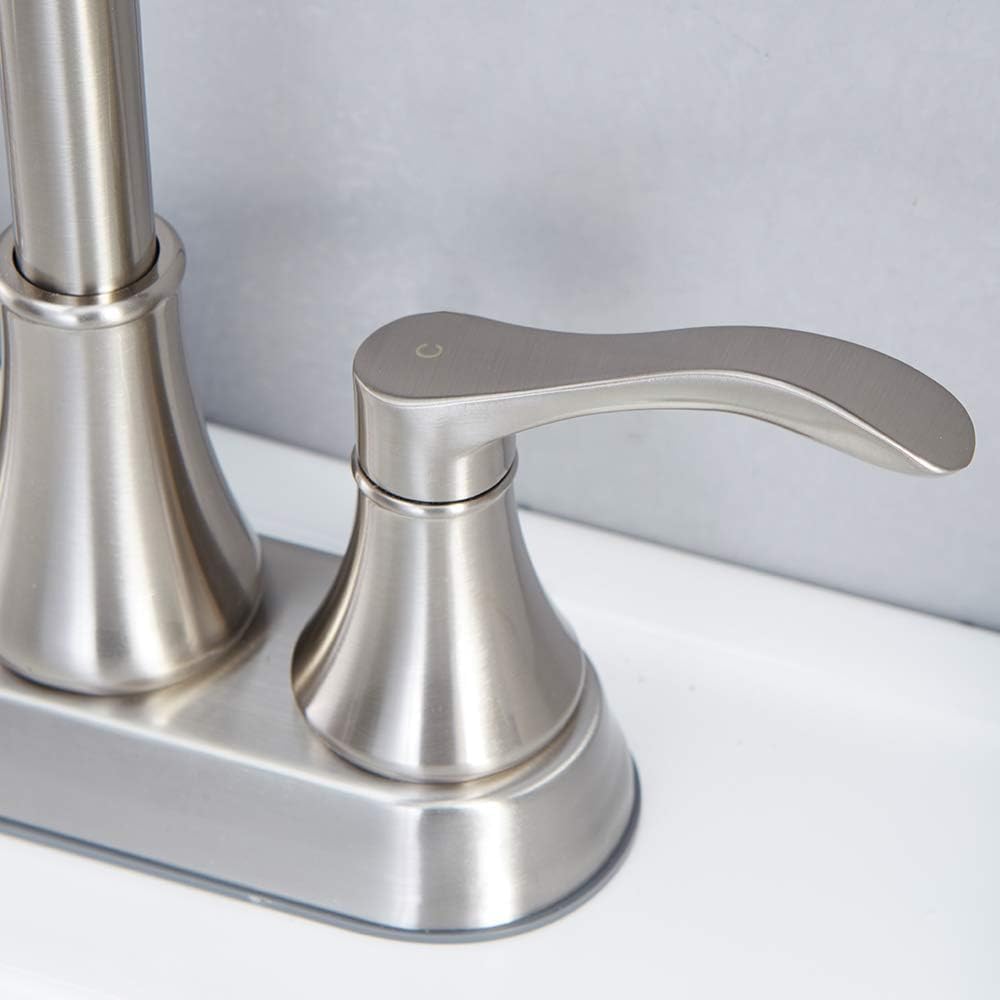 Bathroom Faucet,4 Inch Centerset 2 Handle High-Arc,Oil Rubbed Bronze